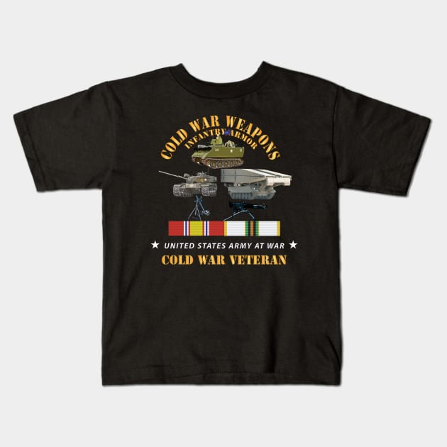 Cold War Weapons - Infantry Armor  w Cold  Vet - COLD SVC X 300 Kids T-Shirt by twix123844